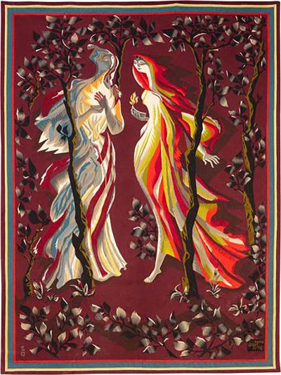 Marc-Saint-Saens-Modern-Tapestry-by-Marc-Saint-Sa-ns-The-Foolish-Virgins-