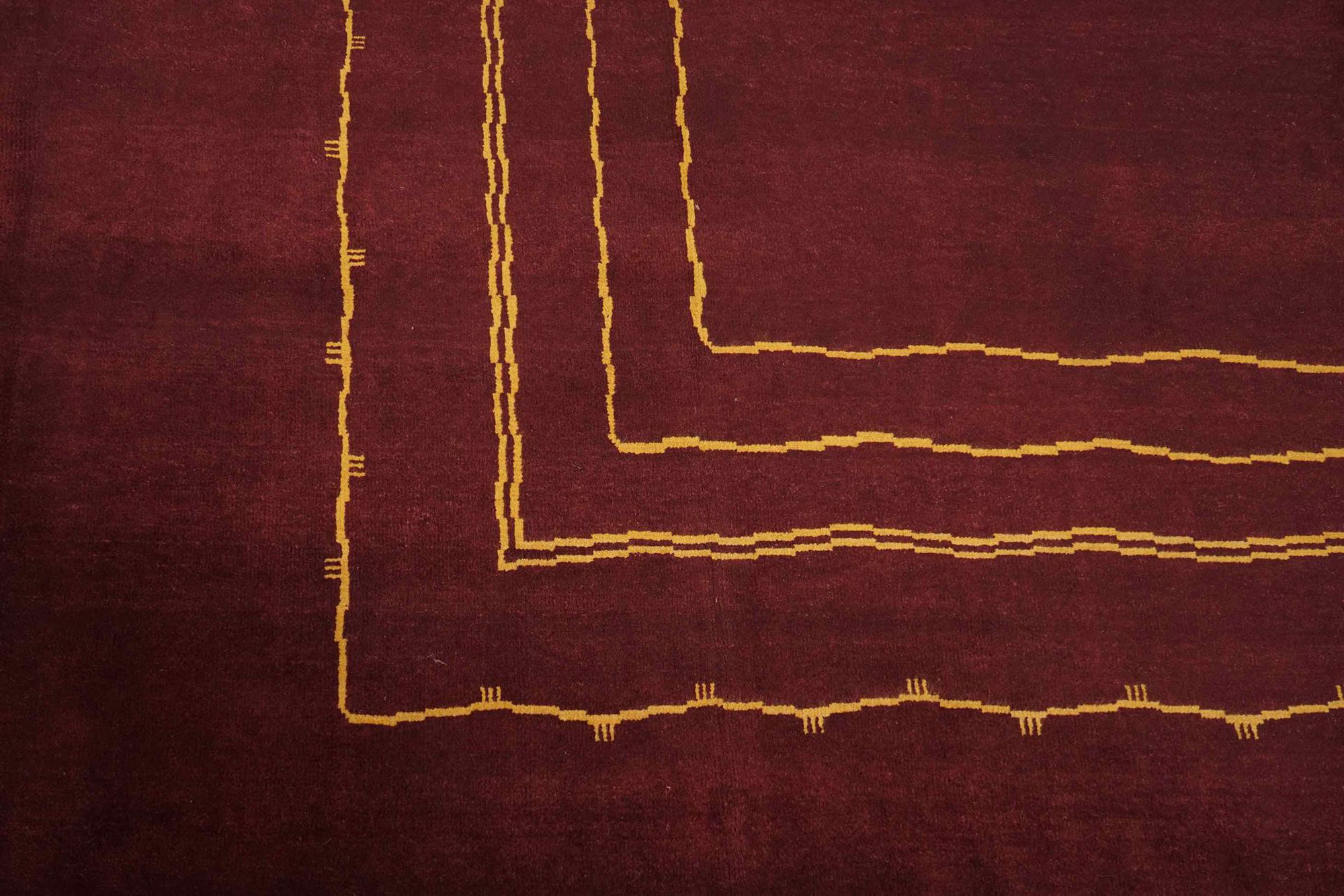 Boccara Artistic Rug – Design N.33 – Bordeaux