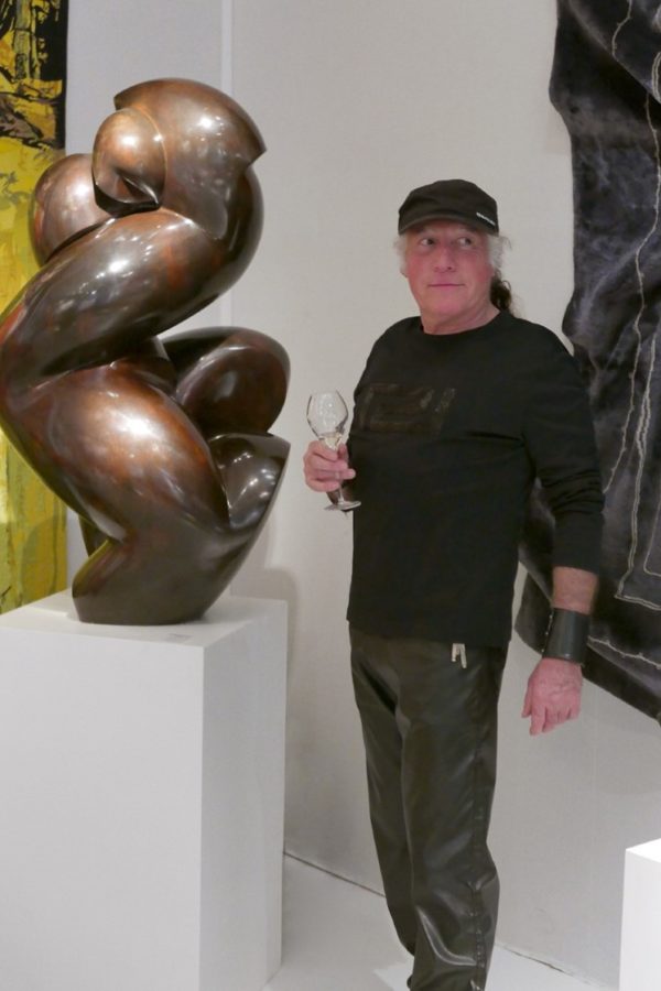 Pollès with his sculpture "Eupalinos"