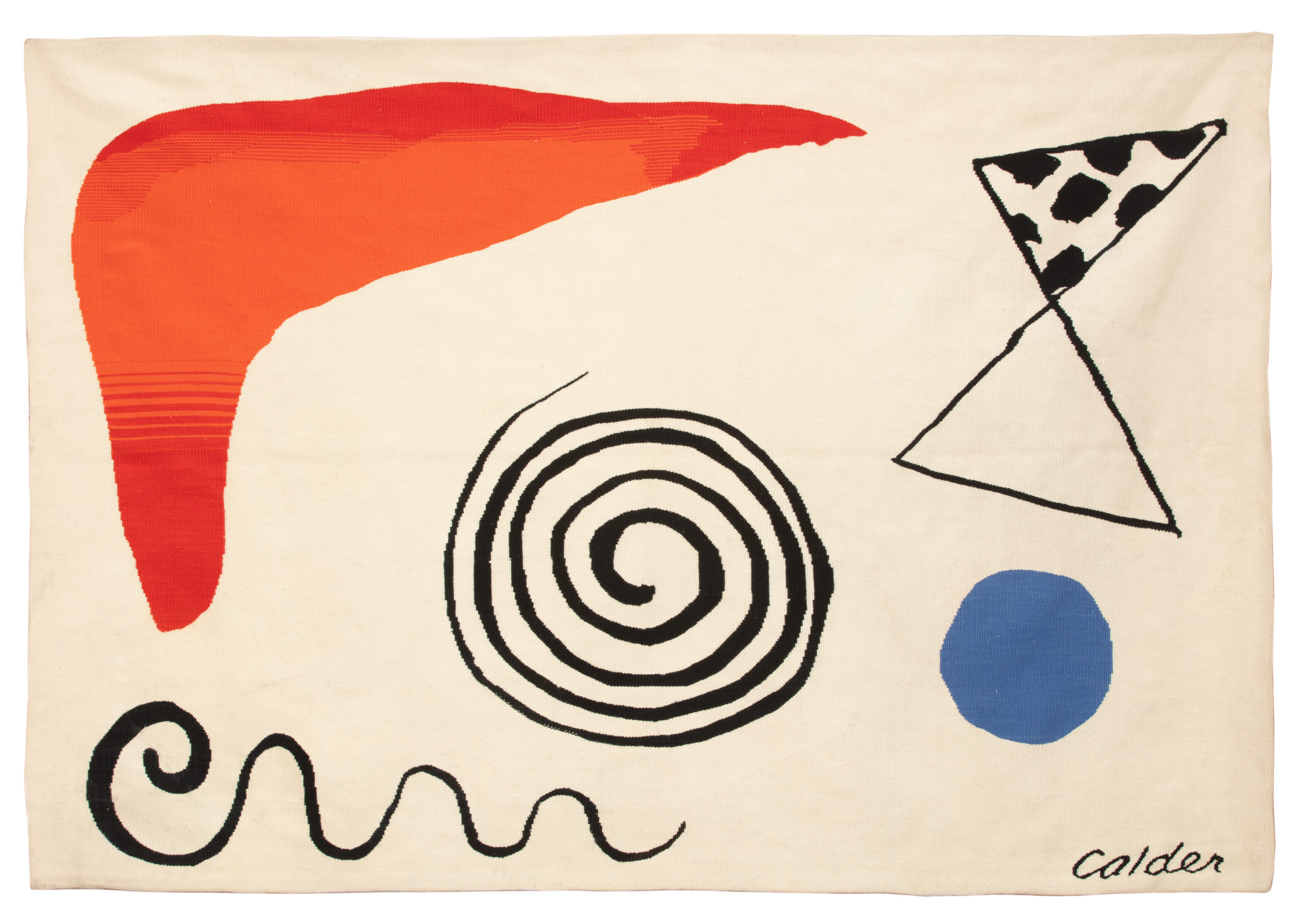 Spiral tapestry by Calder