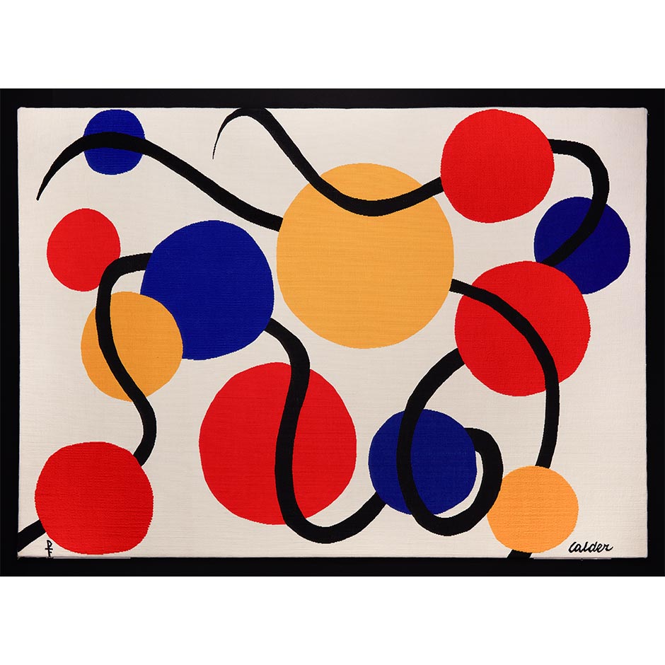 Les Vers Noirs Alexander Calder tapestry