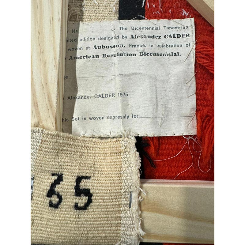 Alexander Calder Waves Wool and Silk Tapestry